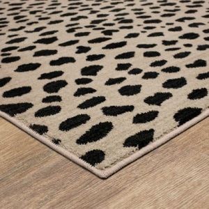 Opal house leopard print rug 5x7